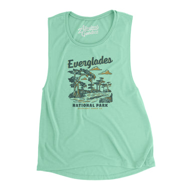 Everglades National Park Women's Flowey Scoopneck Muscle Tank-Allegiant Goods Co. Vintage Sports Apparel