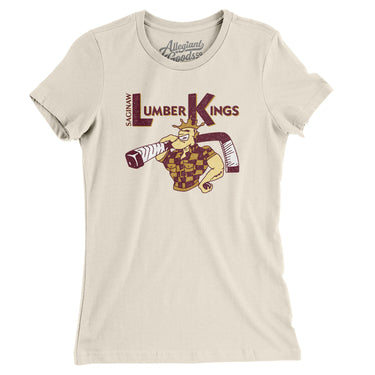 Saginaw Lumberkings Women's T-Shirt-Allegiant Goods Co. Vintage Sports Apparel