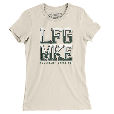 Lfg Mke Women's T-Shirt-Natural-Allegiant Goods Co. Vintage Sports Apparel