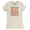 Bear Down Women's T-Shirt-Natural-Allegiant Goods Co. Vintage Sports Apparel