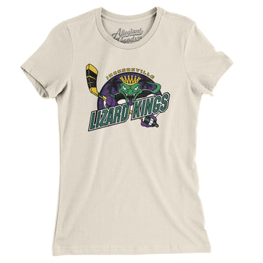 Jacksonville Lizard Kings Women's T-Shirt-Allegiant Goods Co. Vintage Sports Apparel