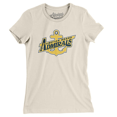 Hampton Road Admirals Women's T-Shirt-Natural-Allegiant Goods Co. Vintage Sports Apparel
