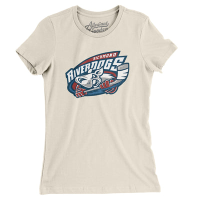 Richmond Riverdogs Women's T-Shirt-Natural-Allegiant Goods Co. Vintage Sports Apparel