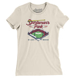 Sportsmans Park St. Louis Women's T-Shirt-Allegiant Goods Co. Vintage Sports Apparel