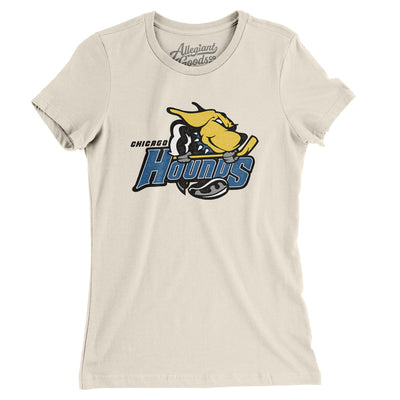 Chicago Hounds Women's T-Shirt-Natural-Allegiant Goods Co. Vintage Sports Apparel