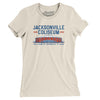 Jacksonville Coliseum Women's T-Shirt-Natural-Allegiant Goods Co. Vintage Sports Apparel