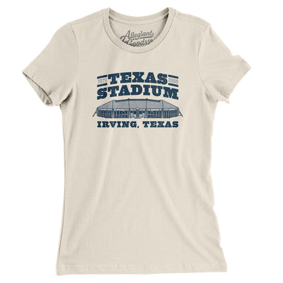 Texas Stadium Women's T-Shirt-Natural-Allegiant Goods Co. Vintage Sports Apparel