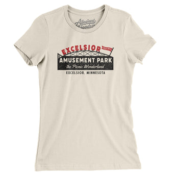 Excelsior Amusement Park Women's T-Shirt-Natural-Allegiant Goods Co. Vintage Sports Apparel