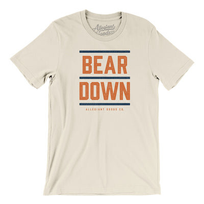 Bear Down Men/Unisex T-Shirt-Natural-Allegiant Goods Co. Vintage Sports Apparel