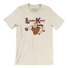 Saginaw Lumberkings Men/Unisex T-Shirt-Natural-Allegiant Goods Co. Vintage Sports Apparel