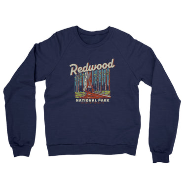 Redwood National Park Midweight French Terry Crewneck Sweatshirt-Allegiant Goods Co. Vintage Sports Apparel