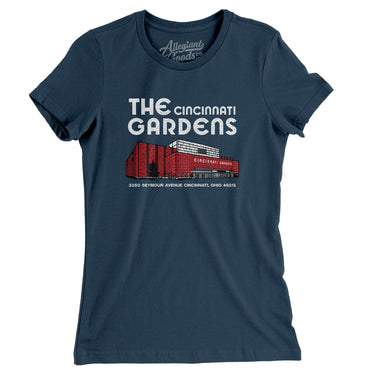 Cincinnati Gardens Arena Women's T-Shirt-Allegiant Goods Co. Vintage Sports Apparel