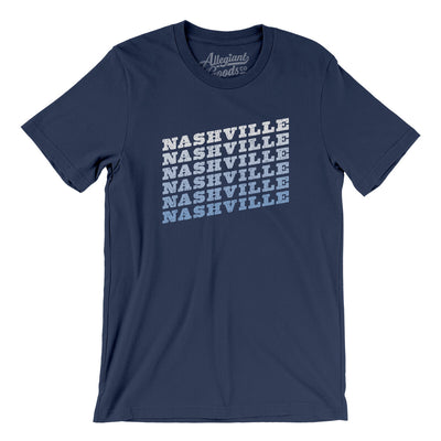 Nashville Vintage Repeat Men/Unisex T-Shirt-Navy-Allegiant Goods Co. Vintage Sports Apparel