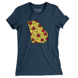 Georgia Pizza State Women's T-Shirt-Allegiant Goods Co. Vintage Sports Apparel