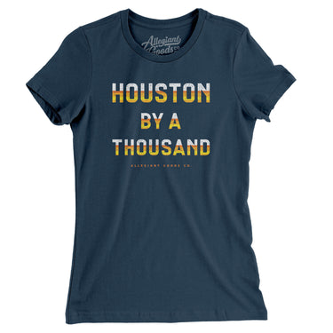 Houston Baseball By A Thousand Women's T-Shirt-Allegiant Goods Co. Vintage Sports Apparel