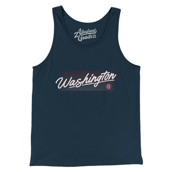 Washington Retro Men/Unisex Tank Top-Allegiant Goods Co. Vintage Sports Apparel