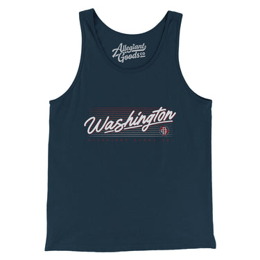 Washington Retro Men/Unisex Tank Top-Allegiant Goods Co. Vintage Sports Apparel