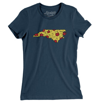 North Carolina Pizza State Women's T-Shirt-Allegiant Goods Co. Vintage Sports Apparel