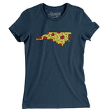 North Carolina Pizza State Women's T-Shirt-Allegiant Goods Co. Vintage Sports Apparel