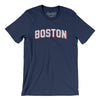 Boston Varsity Men/Unisex T-Shirt-Navy-Allegiant Goods Co. Vintage Sports Apparel