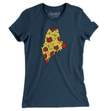 Maine Pizza State Women's T-Shirt-Allegiant Goods Co. Vintage Sports Apparel