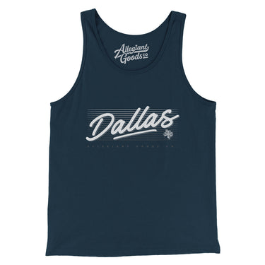 Dallas Retro Men/Unisex Tank Top-Allegiant Goods Co. Vintage Sports Apparel