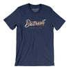 Detroit Overprint Men/Unisex T-Shirt-Navy-Allegiant Goods Co. Vintage Sports Apparel