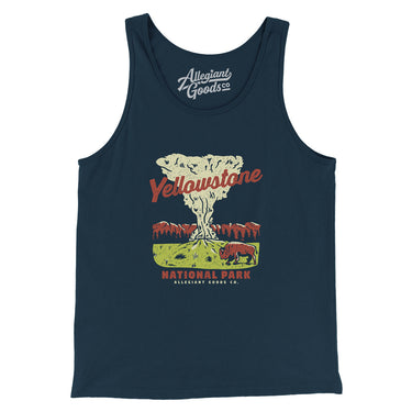 Yellowstone National Park Old Faithful Men/Unisex Tank Top-Allegiant Goods Co. Vintage Sports Apparel