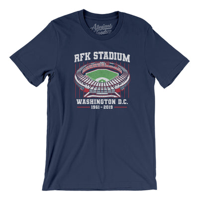 Rfk Stadium Men/Unisex T-Shirt-Navy-Allegiant Goods Co. Vintage Sports Apparel