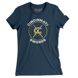 Cincinnati Swords Hockey Women's T-Shirt-Allegiant Goods Co. Vintage Sports Apparel