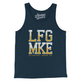 Lfg Mke Men/Unisex Tank Top-Navy-Allegiant Goods Co. Vintage Sports Apparel