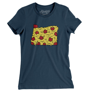 Oregon Pizza State Women's T-Shirt-Allegiant Goods Co. Vintage Sports Apparel