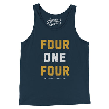 Milwaukee 414 Men/Unisex Tank Top-Navy-Allegiant Goods Co. Vintage Sports Apparel