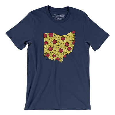 Ohio Pizza State Men/Unisex T-Shirt-Navy-Allegiant Goods Co. Vintage Sports Apparel