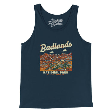 Badlands National Park Men/Unisex Tank Top-Allegiant Goods Co. Vintage Sports Apparel