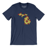 Michigan Pizza State Men/Unisex T-Shirt-Allegiant Goods Co. Vintage Sports Apparel
