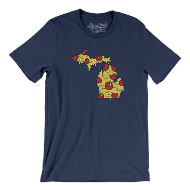 Michigan Pizza State Men/Unisex T-Shirt-Allegiant Goods Co. Vintage Sports Apparel
