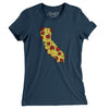 California Pizza State Women's T-Shirt-Navy-Allegiant Goods Co. Vintage Sports Apparel