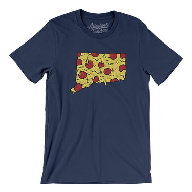 Connecticut Pizza State Men/Unisex T-Shirt-Allegiant Goods Co. Vintage Sports Apparel