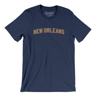 New Orleans Varsity Men/Unisex T-Shirt-Navy-Allegiant Goods Co. Vintage Sports Apparel