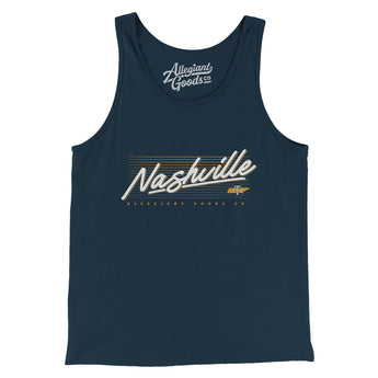 Nashville Retro Men/Unisex Tank Top-Allegiant Goods Co. Vintage Sports Apparel
