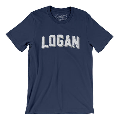 Logan Varsity Men/Unisex T-Shirt-Navy-Allegiant Goods Co. Vintage Sports Apparel