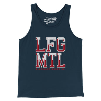 Lfg Mtl Men/Unisex Tank Top-Navy-Allegiant Goods Co. Vintage Sports Apparel