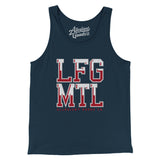 Lfg Mtl Men/Unisex Tank Top-Navy-Allegiant Goods Co. Vintage Sports Apparel