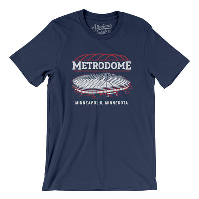 Metrodome Minneapolis Men/Unisex T-Shirt-Navy-Allegiant Goods Co. Vintage Sports Apparel