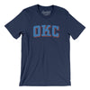 Okc Varsity Men/Unisex T-Shirt-Navy-Allegiant Goods Co. Vintage Sports Apparel