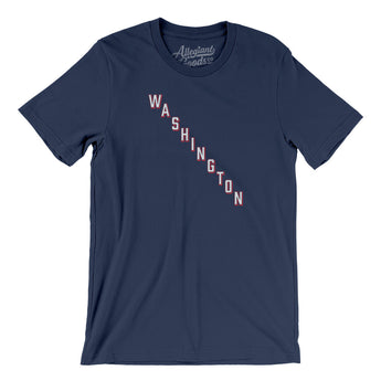 Washington Hockey Jersey Men/Unisex T-Shirt-Navy-Allegiant Goods Co. Vintage Sports Apparel