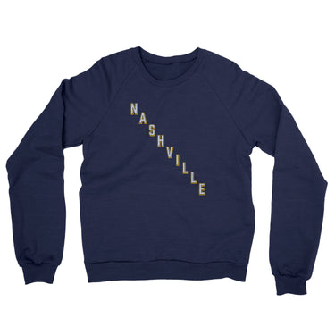 Nashville Hockey Jersey Midweight French Terry Crewneck Sweatshirt-Allegiant Goods Co. Vintage Sports Apparel