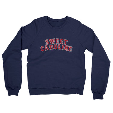 Boston Sweet Caroline Midweight French Terry Crewneck Sweatshirt-Allegiant Goods Co. Vintage Sports Apparel