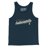 Indianapolis Retro Men/Unisex Tank Top-Allegiant Goods Co. Vintage Sports Apparel